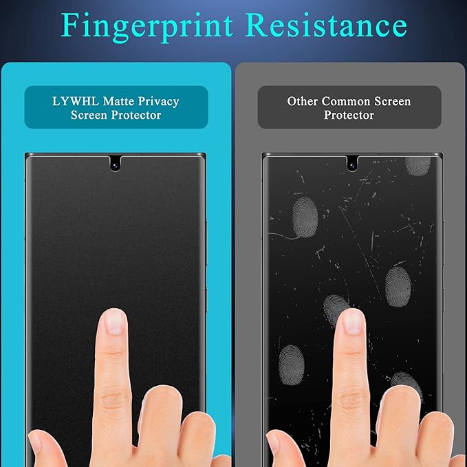 LYWHL for Samsung Galaxy S23 Ultra Matte Privacy Screen Protector Anti-Spy - Image 4
