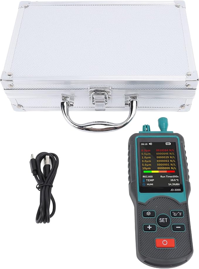 Dust Particle Counter Handheld Aerosol Dust Monitor Air Quality Detection by Eujgoov