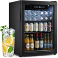 Beverage Refrigerator, 1.8 Cu.Ft Mini Fridge with Glass Door, and Electronic Temperature Control for Beer, Soda, Wine, Small Drink Fridge for Home, Dorm, Office, Bar (1.8 Cu.Ft) by Unknown