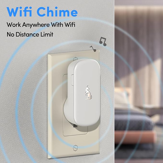 Kangaroo Wireless Doorbell+Chime, HD Camera, Easy Setup, Battery Power - Image 5