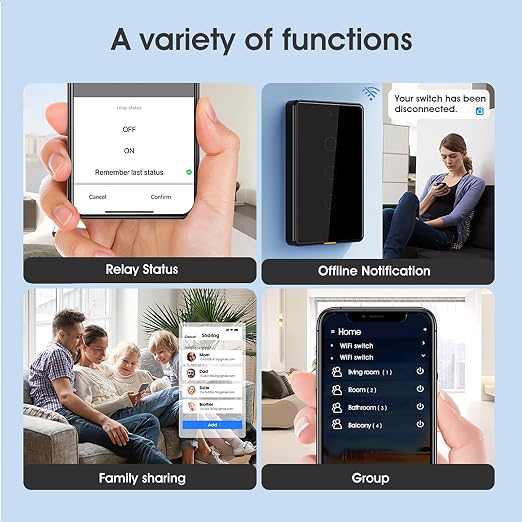Zigbee Smart Touch Wall Light Switch, Requires ZigBee Hub, No Neutral Wire - Image 5