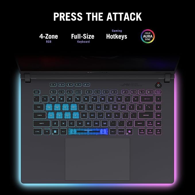 ASUS ROG Strix G16 (2025) Gaming Laptop, 16” FHD+ 16:10 165Hz/3ms, NVIDIA® GeForce RTX™ 5060, Intel® Core™ i7 Processor 14650HX, 16GB DDR5, 1TB Gen 4 SSD, Wi-Fi 7, Windows 11 Home, G615JMR-AS74 - Image 9