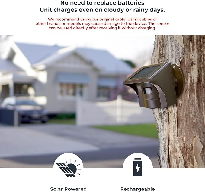 eMACROS Pro 3 Smart Solar Driveway Alarm System, App Push Notifications - Image 4