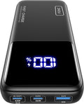 INIU 20000mAh Laptop Power Bank, Compact 65W PD Dual Fast Charging Portable Charger, Flight-Safe Battery Pack with USB C Cable for Travel MacBook iPad Tablet Switch iPhone 17 16 Pro Samsung S25 by INIU