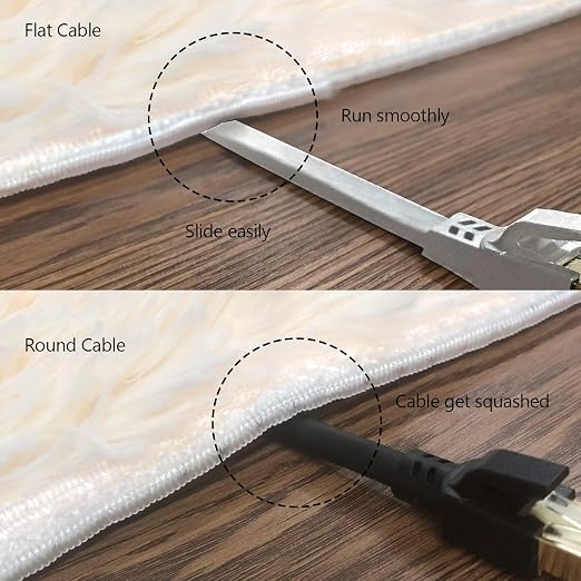 Jadaol Cat 8 Ethernet Cable 35 ft, 40Gbps 2000MHz Flat RJ45 S/FTP LAN Patch - Image 5