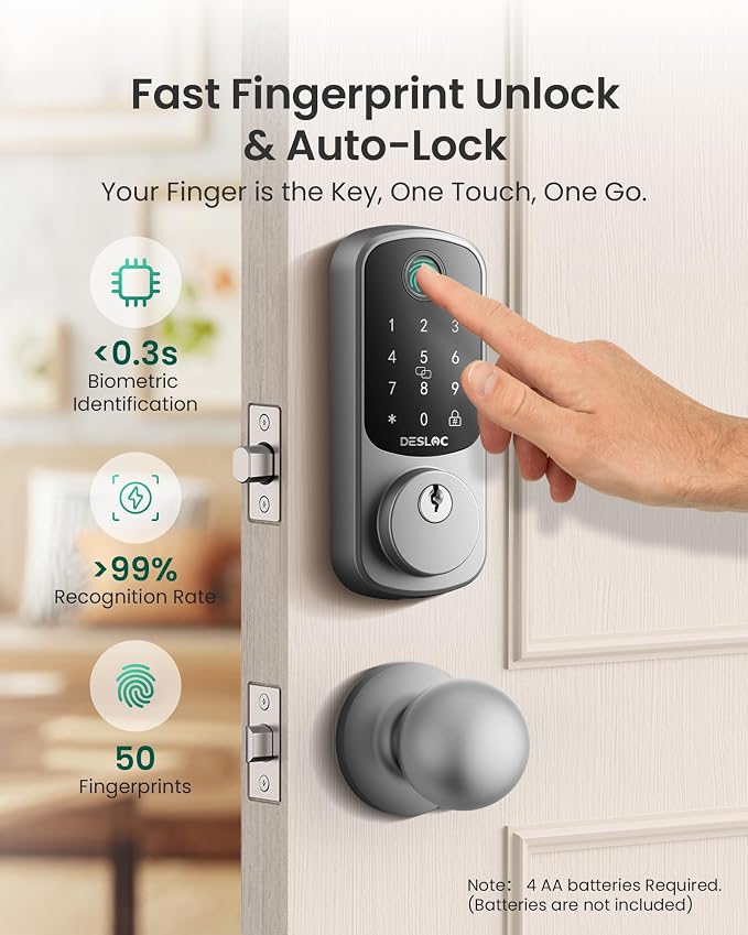 DESLOC B200 Fingerprint Smart Lock - Image 3