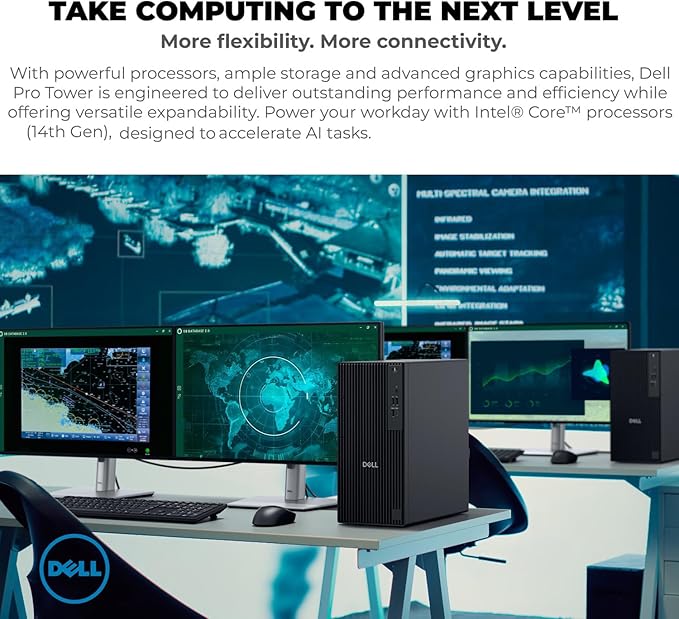 Dell Pro Tower Desktop Computer, Next Gen OptiPlex, 14th Gen Intel i3-14100 (4-Core), 16GB DDR5 RAM, 256GB PCIe SSD, Windows 11 Pro – Reliable Essential Desktop for Small Business & Home Office - Image 6
