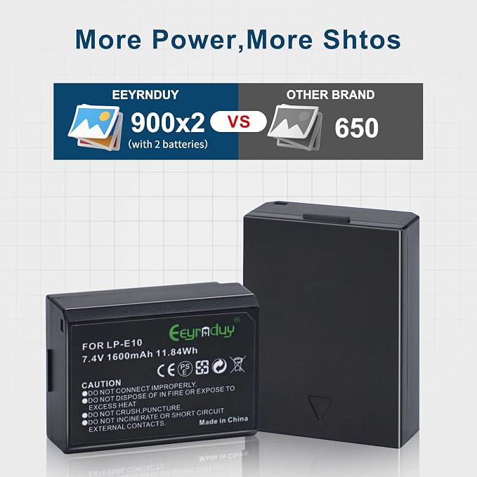 LP-E10 Battery and Dual Battery Charger - Image 3