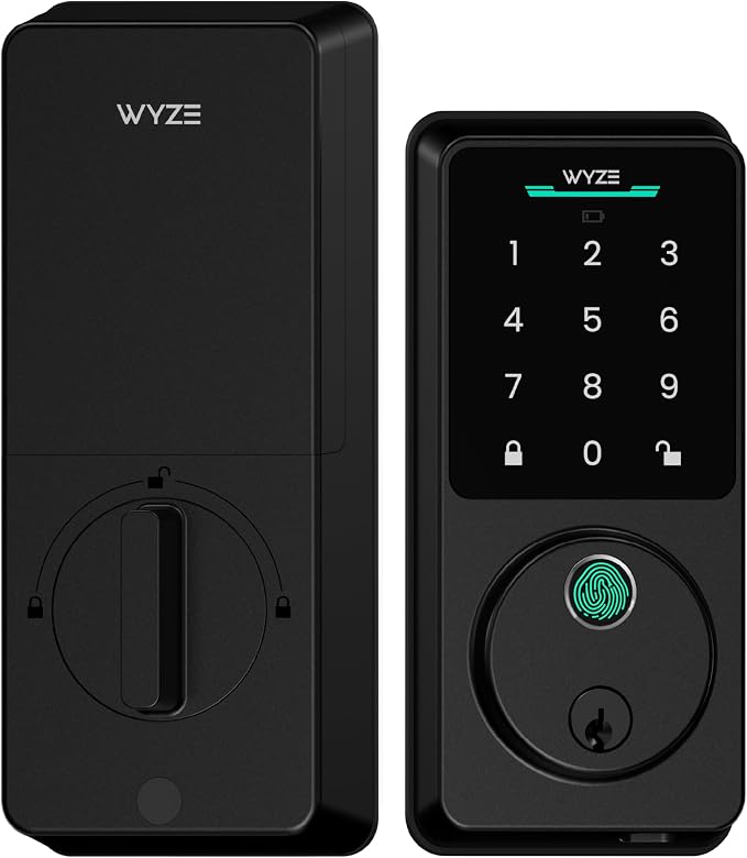 Wyze Auto-Lock Bolt v2, Fingerprint Keyless Entry Smart Lock, AI Learning by WYZE