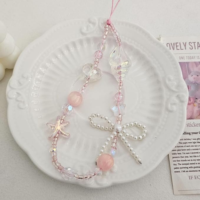 Cute Beaded Camera Wrist Strap for Phone, Digital Camera Charm Lanyard - Image 5