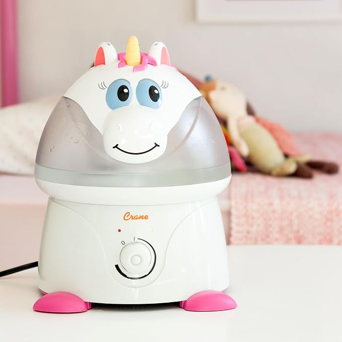Crane Unicorn Ultrasonic Cool Mist Humidifier with Auto Shut-Off, For Baby Nursery and Kids Room, 1 Gallon Tank, Animal Humidifier For Kids Room - Image 5
