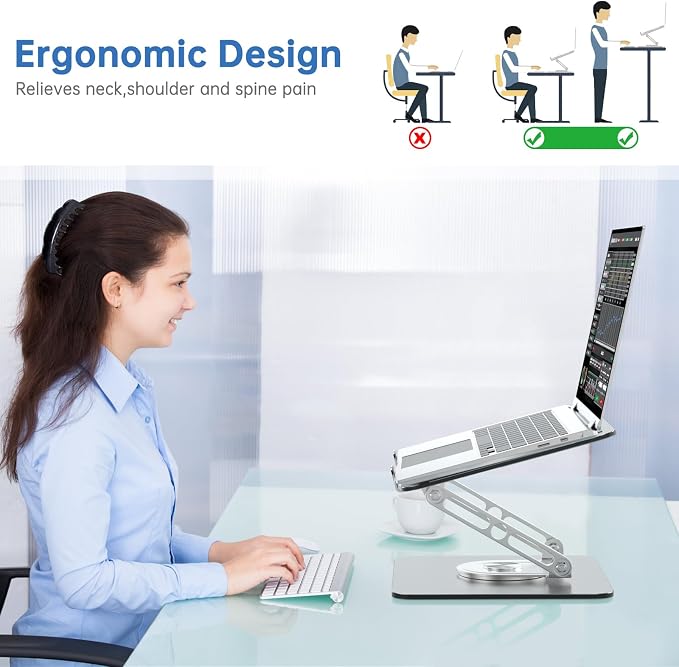 Laptop Stand for Desk Adjustable Computer Stand - Image 2