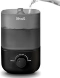 LEVOIT Classic 160 Top-Fill Ultrasonic Cool Mist Humidifier, Super Easy to Fill and Clean, Quiet Operation for Bedroom Home Baby & Plants, Auto Shut-off for Safety, 360° Rotating Nozzle, 2.5L, Black by Levoit