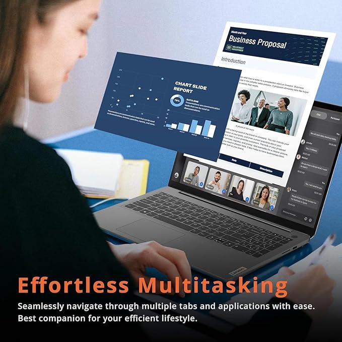 Lenovo 2024 IdeaPad 1 Gen 7 Laptop, 15.6" FHD Touchscreen, Intel Core i3-1215U, 16GB RAM, 1TB SSD, SD Card Reader, HDMI, Webcam, Wi-Fi 6, Windows 11 Home, Grey - Image 6