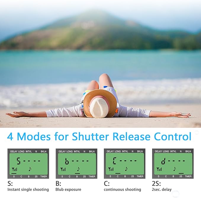 AODELAN Camera Wireless Shutter Release Timer Remote Control - Image 3