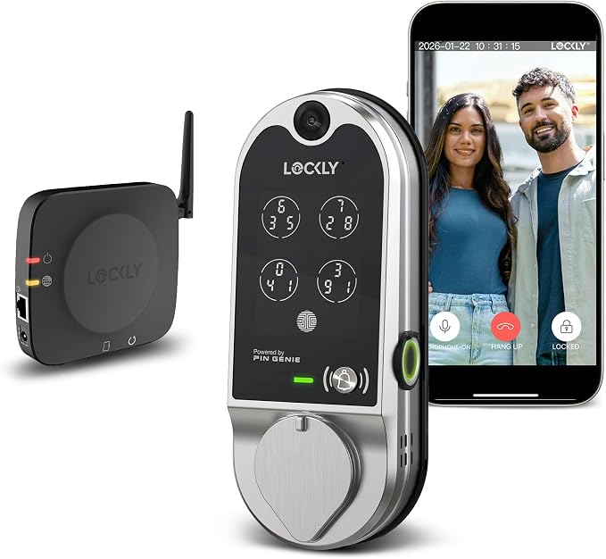 Lockly Vision Smart Lock, HD Video Doorbell Smart Locks by Lockly