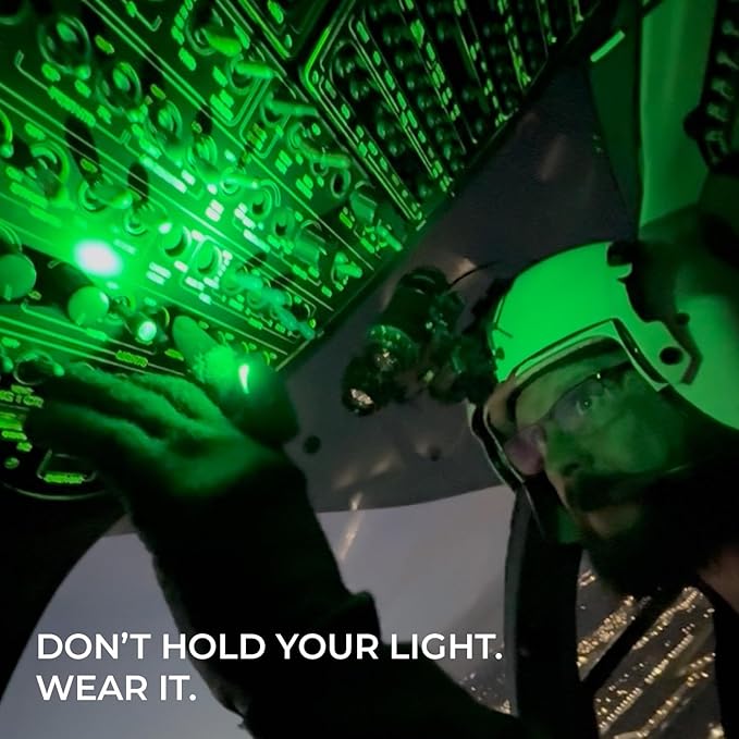 + Case, High Tech Wearable LED Flashlight, Faster and Easier Than a Headlamp - Image 4