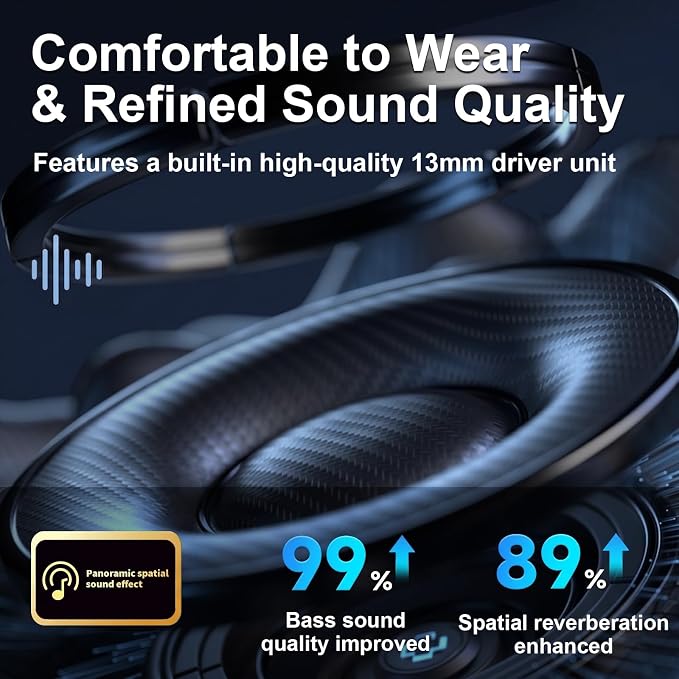 Third-generation Open Headphones, Clip-on Earplugs, True Wireless TWS Bluetooth 6.0 Earclip Earphone with Microphone, Stable to Wear Suitable for Glasses Wearers and Outdoor Sports and Running, White - Image 4