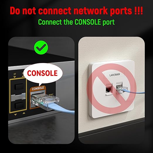 USB Cisco Console Cable, USB to RJ45 Console Cable Compatible - Image 2