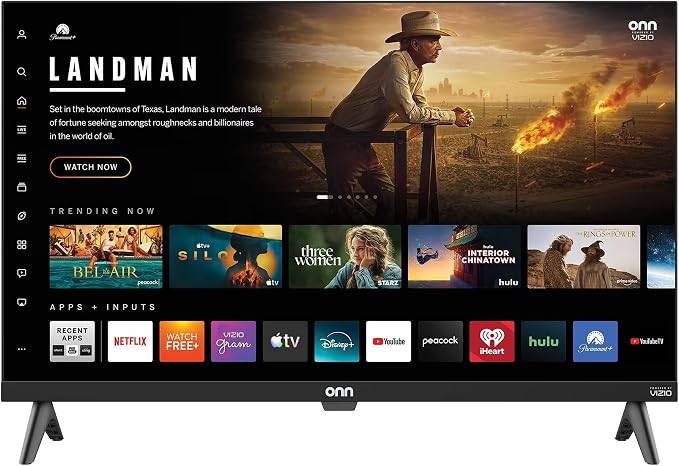 VIZIO Onn 24S2V1 24" Class (720P) HD Powered Smart TV, Seamless Streaming, & Compatible with Apple AirPlay, Google Home, and Alexa (Renewed) by Amazon+Renewed