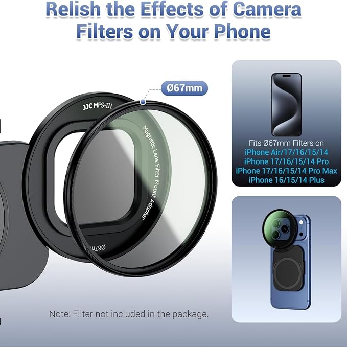 Upgraded 67mm Phone Lens Filter Adapter Mount - Image 3