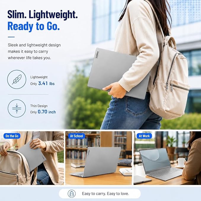 Lenovo IdeaPad Slim 3i Laptop, 15.6" FHD Display, Quad-Core Intel N150, 8GB DDR5, 128GB Storage, Windows 11 with Microsoft 365, Dolby Audio, Numeric Keypad, Lightweight - Image 9