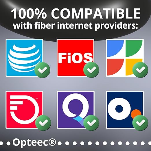 opteec® - Shielded Fibre Optic Cable - 15M - ORANGE/SFR/BOUYGUES/SOSH/RED by - Image 2