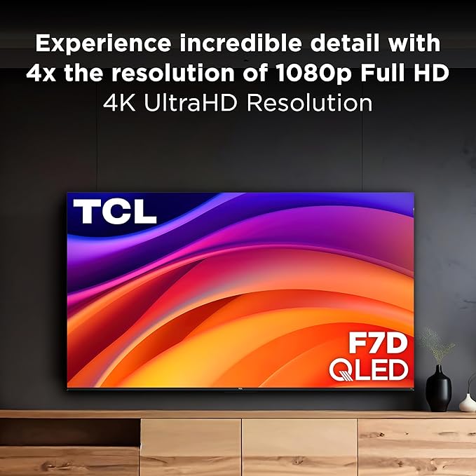 TCL 50-Inch F7D Series 4K QLED (50F7D, 2026 Model) with Dolby Vision HDR & Dolby Atmos Smart TV with Fire TV, Alexa+, Auto Game Mode, High Brightness LED Backlight, and Hands-Free Voice Control - Image 4
