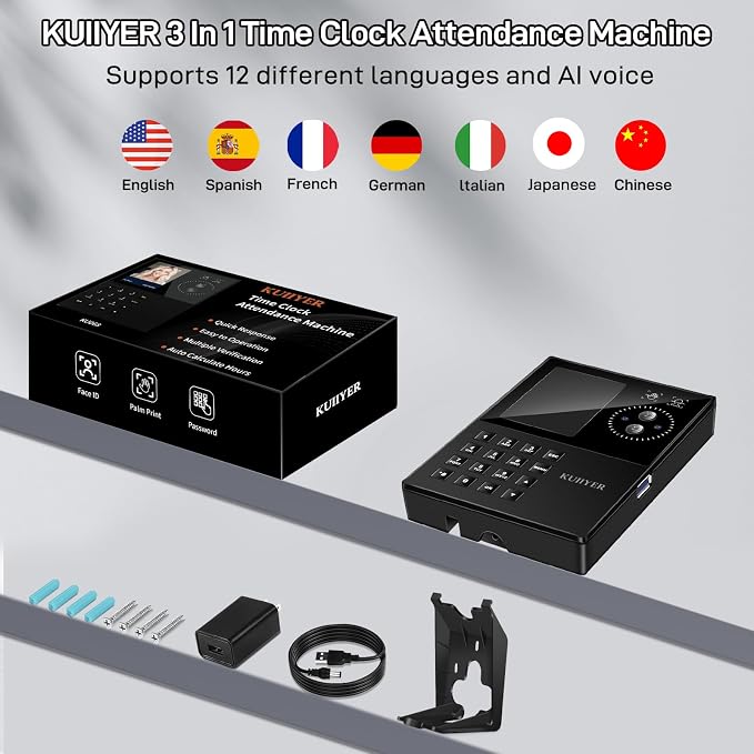 KUIIYER 3 in 1 Employees Time Clocks - Image 9