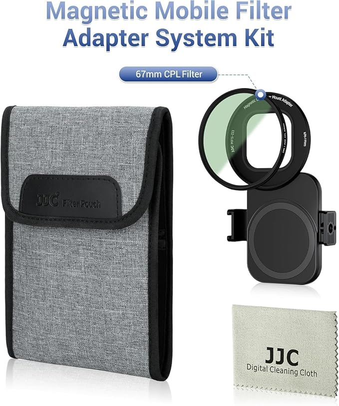 Upgraded 67mm CPL Filter for iPhone 17, Lens Filter Adapter Pouch Set for - Image 2