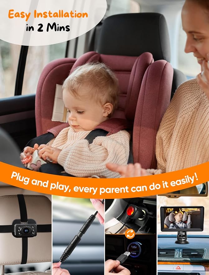 Baby Car Camera for 2 Kids - Image 3