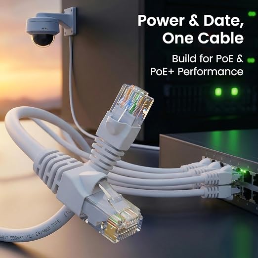 GEARit Cat 6 Ethernet Patch Cables 7 ft White, High Speed 24AWG 10Gbps RJ45 - Image 7