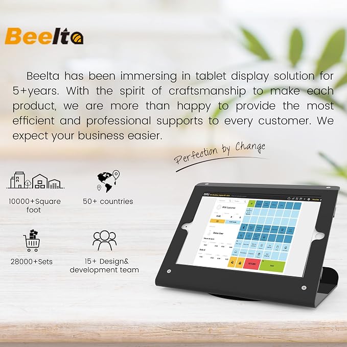 Tablet Kiosk POS Stand Compatible 10.2” iPad 7 8 9 Generation - Image 3