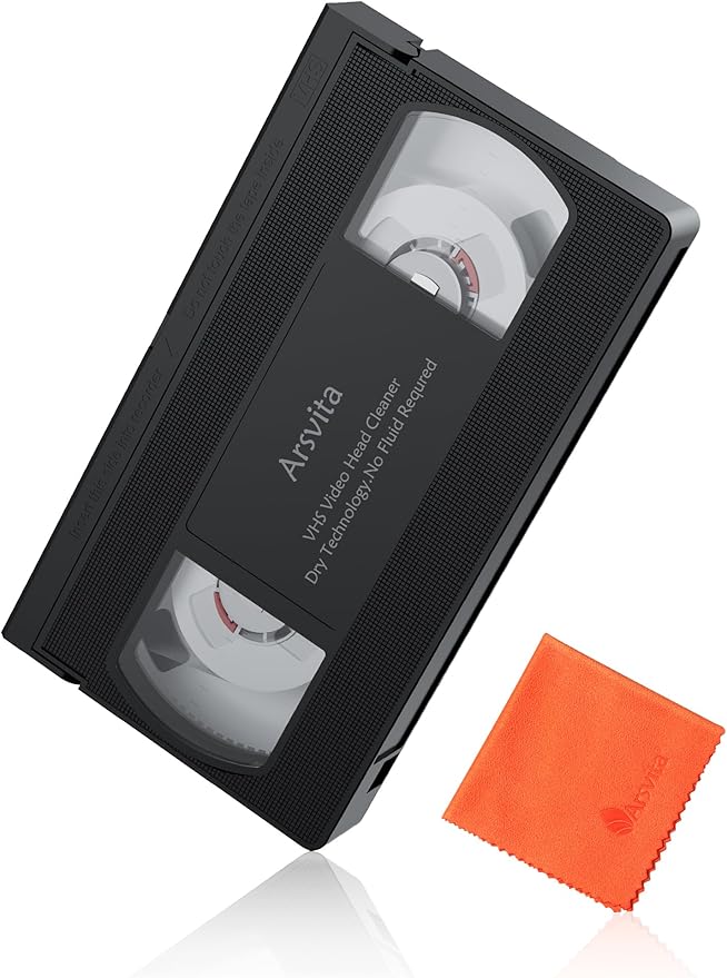 Arsvita VHS/VCR Head Cleaner, Video Head Cleaning Kit by Arsvita