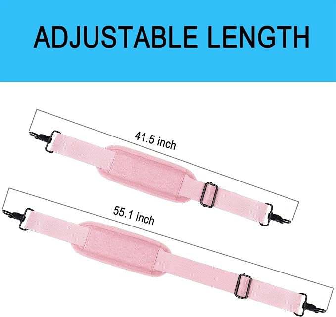 Askuko Shoulder Strap, 56 Inch Universal Adjustable Shoulder Belt Replacement - Image 6