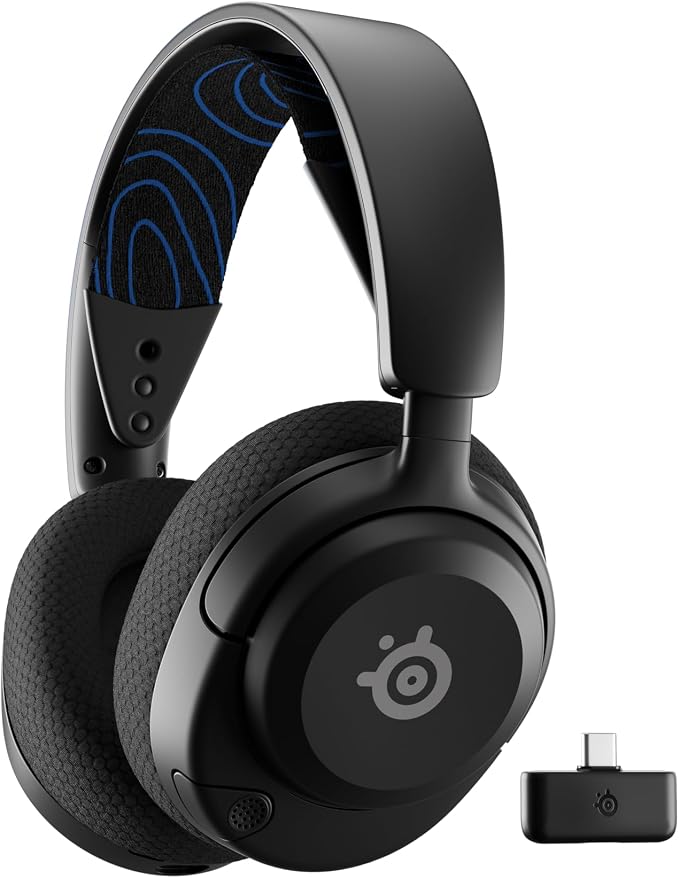 SteelSeries Arctis Nova 5P Wireless Multi-System Gaming Headset — Neodymium Magnetic Drivers — 100+ Audio Presets — 60 HR Battery — 2.4GHz or BT — ClearCast Gen2.X Mic — PS5, PS4, PC, Switch, Mobile by Unknown