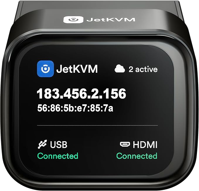 JetKVM IP KVM PC Remote Control, Jet KVM Over IP Ethernet Open-Source by SZ