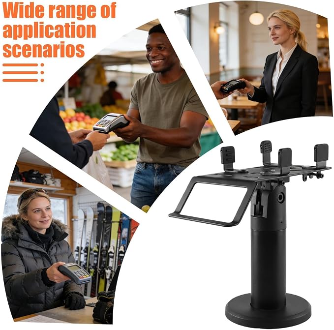 POS System Stand, 360-Degree Rotation Holder, Ergonomic Credit Card Terminal - Image 5