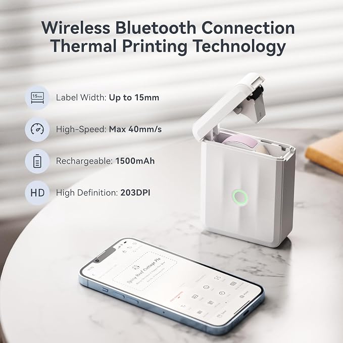 NIIMBOT D110 Upgraded Version Mini Label Maker Machine - Image 8