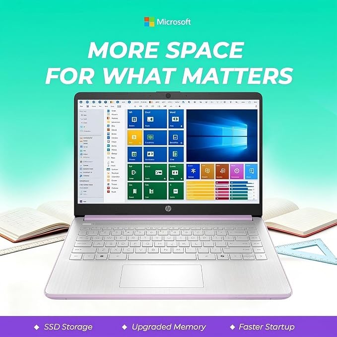 HP Everyday Laptop with Copilot AI • 2026 Edition • Intel 4-Core N150 Processor • 4GB RAM DDR5 • 128GB SSD + 1TB Cloud Storage • Microsoft 365 • Thin & Portable • 11.5hrs Battery • Windows 11 - Image 4