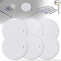 6 Pcs Smoke Detecte Cover Plate, 5 Inch Metal Round Blank Ceiling Cover Plate by Wuno