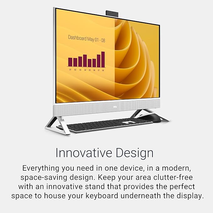 Dell 27" All-in-One Desktop, FHD, Intel Core 5 120U, Windows 11 Home | Intel Graphics, 512GB SSD, 16GB DDR5, Wi‑Fi 6E, Bluetooth, Keyboard & Mouse, EC27250 - Image 6