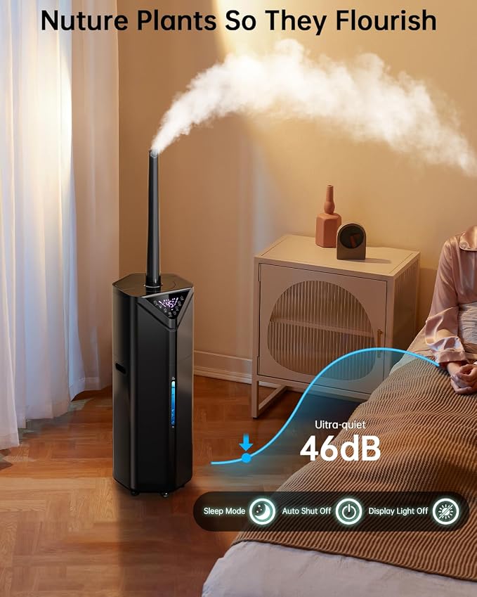5Gal Humidifiers for Bedroom Large Room up to 2800ft², APP/Remote Control, 60H Supersized Cool Mist Humidifier with Auto 180°Mist Tube, 24H Timer, Top Fill Humidifiers for Home Office Plants - Image 8