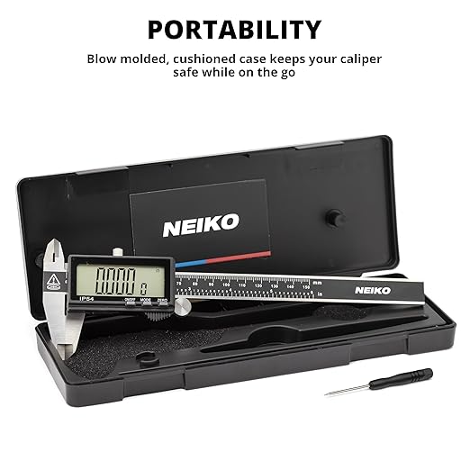 NEIKO 01401A 6-Inch Electronic Digital Caliper, Stainless Steel, Extra Large - Image 6