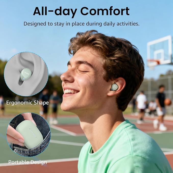 TOZO A1 Wireless Earbuds Bluetooth 5.3 Light Weight in Ear Headphones | IPX5 Waterproof, 2 Mics for AI Calls, Immersive Premium Sound Bass Ear buds with Charging Case, 32 Presets EQ via TOZO App - Image 6