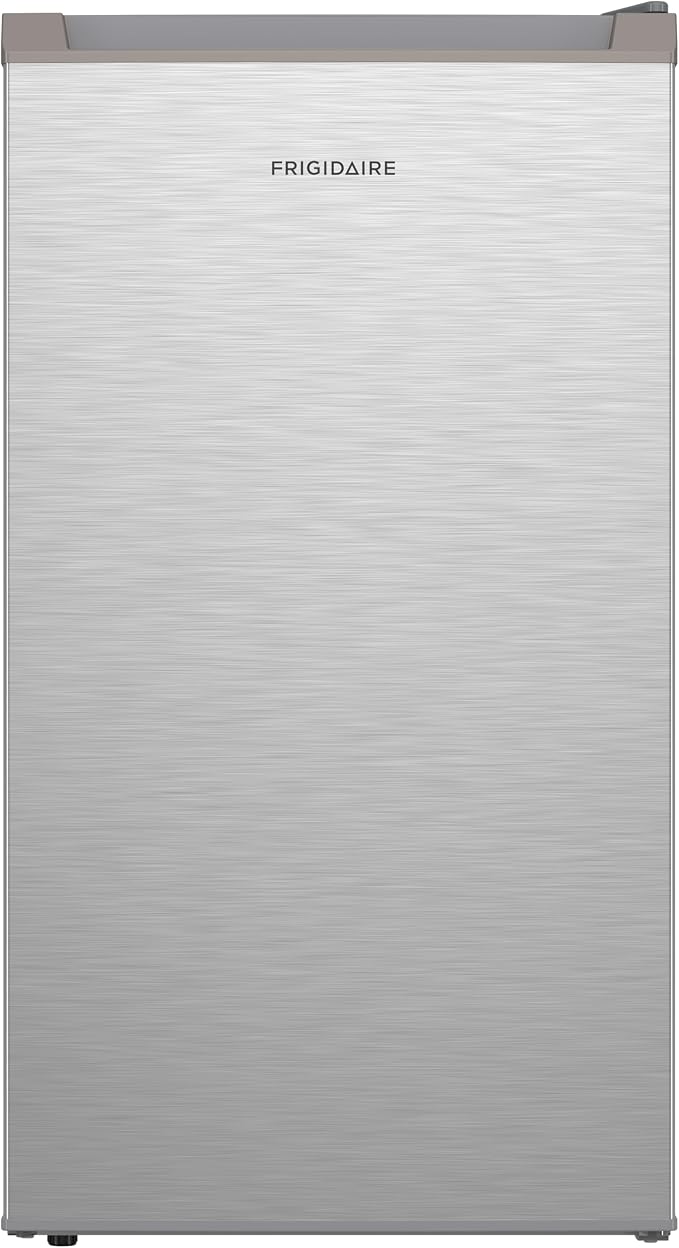 Frigidaire Mini Refrigerator, Compact Freezer Compartment, Adjustable Thermostat Control, Reversible Door, Contemporary Series, 3.2 cu ft, Platinum by Unknown