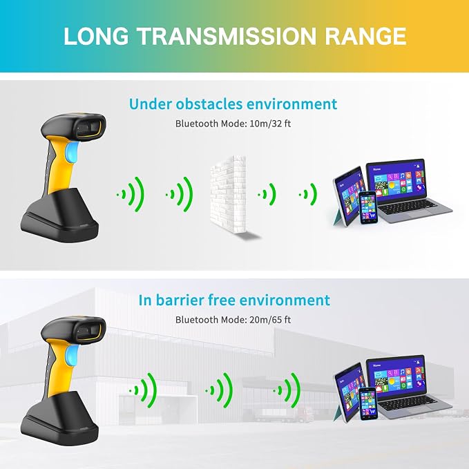 NETUM Upgraded QR Industrial Bluetooth Barcode Scanner - Image 7