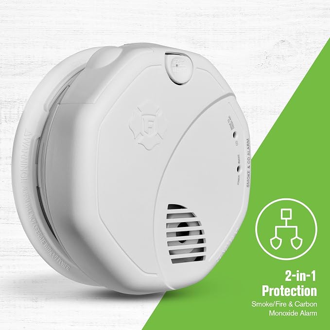 First Alert Combination Smoke & Carbon Monoxide Alarm, Battery Operated Detector - Image 3