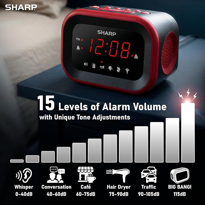 Sharp Big Bang Super Loud Alarm Clock - Image 3