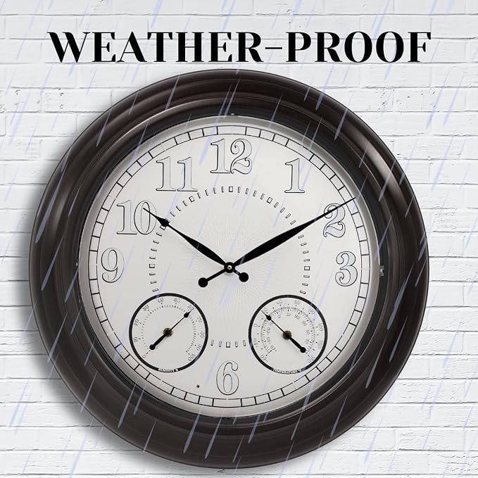 24 inch Illuminated Outdoor Clock - Image 6